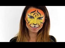 quick easy tiger face paint tutorial