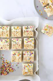 funfetti white chocolate rice krispie