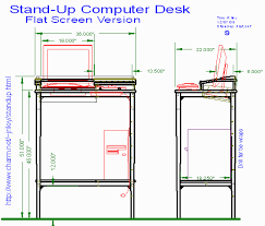 Stand Up Computer Desk For Flat Monitor