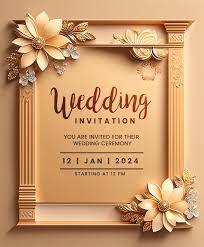 wedding invitation card design free