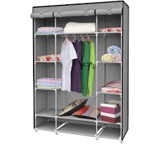 Use one in the laundry room to hang dry clothes. Home Basics Storage Closet With Shelving Grey Target