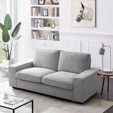 71 25 modern loveseat sofa with solid