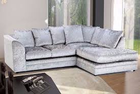 crushed velvet corner sofa deal