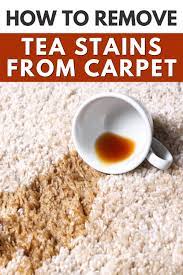 how to remove tea stains from carpet a