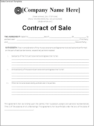 Free House Sale Contract Template