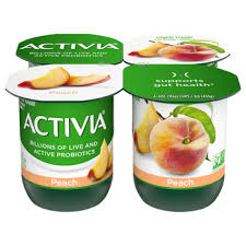 dannon activia blended peach lowfat