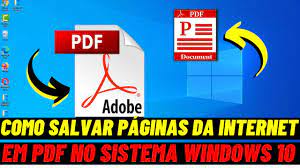 internet em pdf no sistema windows 10