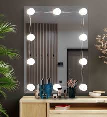 rectangular led makeup vanity mirror