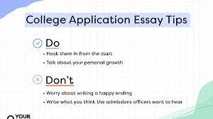 college application essay tips