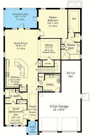 2 Story Florida Style House Plan With 4