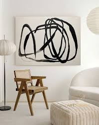 Abstract Painting Black