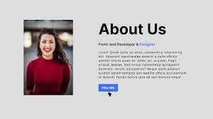 create about us page in html css