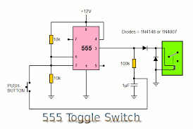 I want to toggle the relay with the switch, but the rule above does not work. Using Four 555 Relay Toggle Circuits