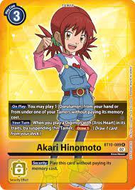 Akari Hinomoto (Box Topper) - Xros Encounter - Digimon Card Game