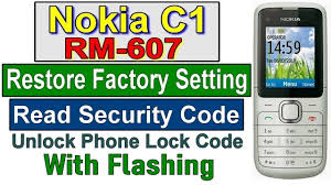 If you mobile displays restriction code, then it is locked with some network and requires a code to be entered, to allow your mobile to use any network. Nokia C1 01 Security Code Unlock Reset Nokia C1 01 Security Code Nokia C1 Rm 607 Flash For Unlock Youtube
