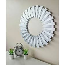 Large 50cm Round Mirror Silver