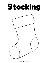 24 free christmas stocking templates and christmas stocking outlines for christmas craft projects, coloring, cards. Stocking Coloring Page Printable Printable Christmas Stocking Christmas Stockings Stockings