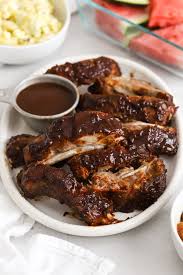 easy slow cooker ribs one lovely life