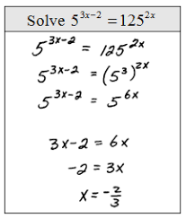 Solve Exponential Equations Without