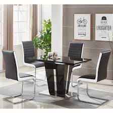 Memphis Small Black Gloss Dining Table