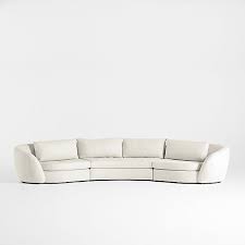 Curved Sofas Crate Barrel