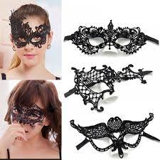 women s black lace mask party ball