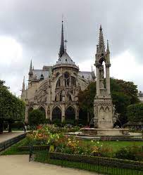 Notre Dame Garden Paris France The