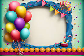 free happy birthday frame background
