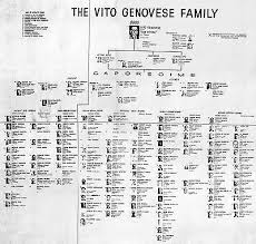Vito Genovese Family Chart 8x10 Photo Mafia Organized Crime