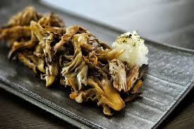 vegan er shoyu maitake mushrooms