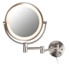 5x lighted wall mounted makeup mirror