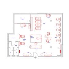 projects 2d salon floor plan