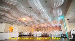 Cover Fluorescent Lights With Fabric