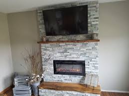 Full Wall Electric Fireplace With