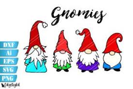 Cute Gnomes Graphic By Catgodigital Creative Fabrica In 2020 Gnomes Svg Eps