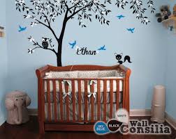 Baby Room Tree With Forest Animals And