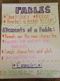 Fables Anchor Chart Reading Anchor Charts Traditional