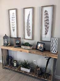 Reclaimed Wood Console Table Accent