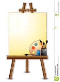 Canvas With Easel Clipart