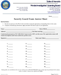 Nevada pilb unarmed guard card answers las vegas security guards must pass an online unarmed security guard exam prior to obtaining a pirb unarmed security guard card. Application And Renewal Application For The Registration Work Card Pdf Free Download
