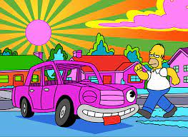 Psychedelic wallpaper mind blowing collections miscellaneous digital art trippy vivid colorful. Hd Wallpaper The Simpsons Homer Simpson Cartoon Psychedelic Pink Multi Colored Wallpaper Flare