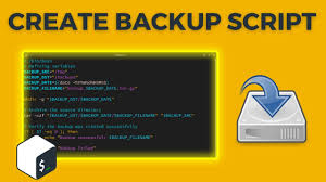 how to create a backup script you