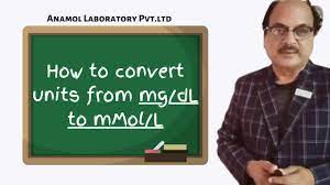 convert units from mg dl to mmol l