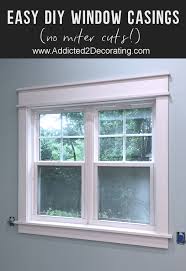 easy diy window casings no miter cuts