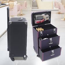 professional rolling makeup case