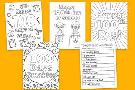 Worksheets, learning resources, and math practice sheets for teachers to print. 100 Days Of School Activities Coloring Pages Free Printables Mrs Merry