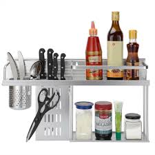 4 in 1 multifunction kitchen wall rack