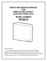 Dimplex Df3015 Service Manual Free