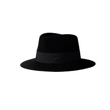 andré black felt fedora hat
