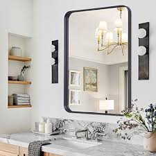 Kocuuy Black Framed Bathroom Mirror 30